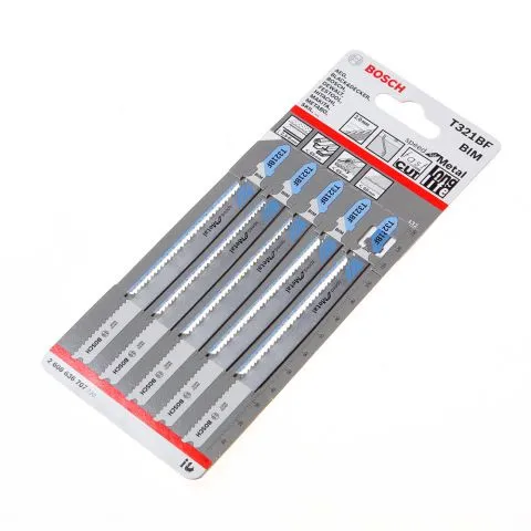 Bosch Decoupeerzaagblad universele schacht T 321 BF blister van 5 bladen