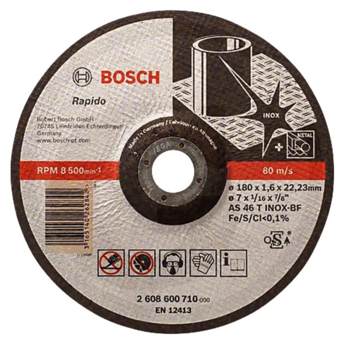 Bosch doorslijpschijf rapido standaard voor staal - Ø230mm x 1,9mm x 22,24mm