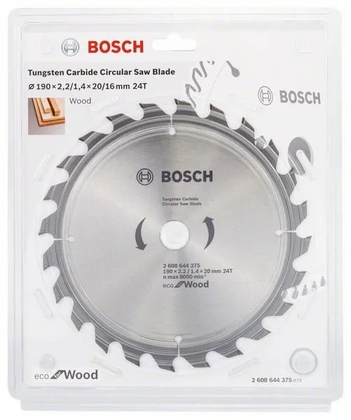 BOSCH Zaagblad Eco voor Hout 130x1,8/1,1x20 36T 2608644370