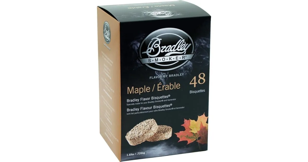 Bradley Maple Wood Briketten rookhout (48 stuks)