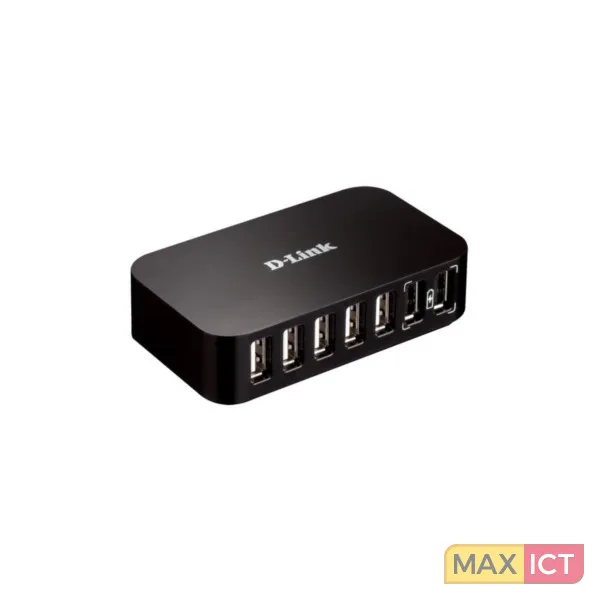 DLINK DUBH7 USB 2.0 TYPEB 480 MBIT/S ZWART