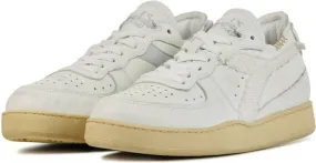 Diadora Heritage Dames leren dames sneakers mi basket rc stof