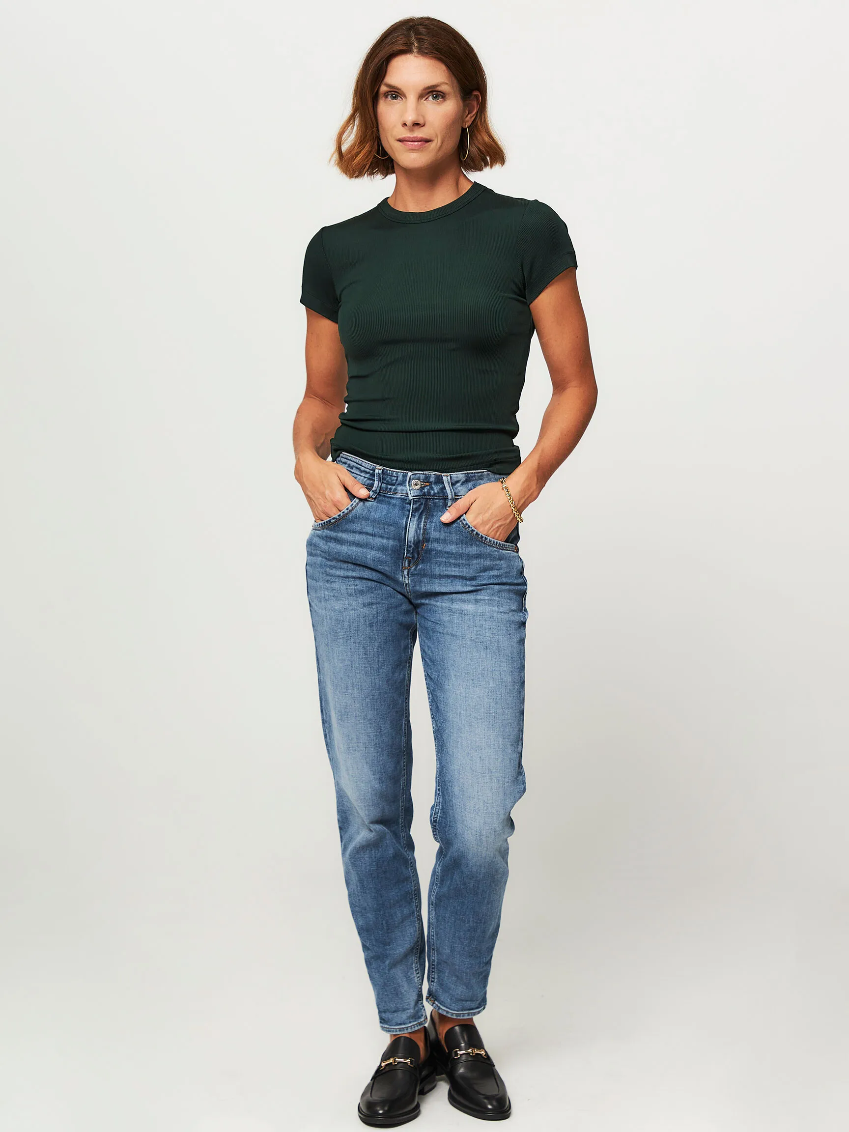 Drykorn Like, low waist straight fit super stretch jeans