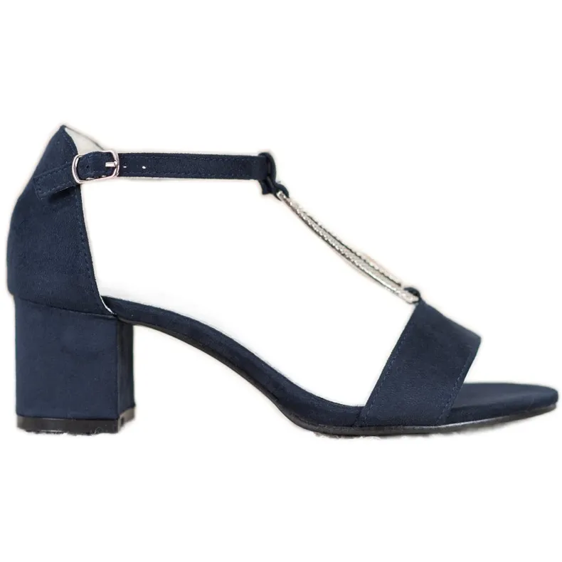 Goodin Elegante sandalen met hoge hakken marineblauw blauw