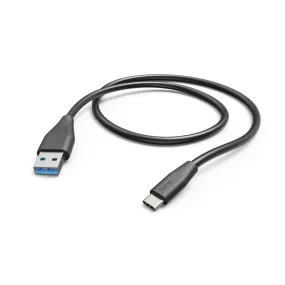 Hama Oplaad-/gegevenskabel USB Type-C - USB-3.1-A-stekker 1,5 M Zwart