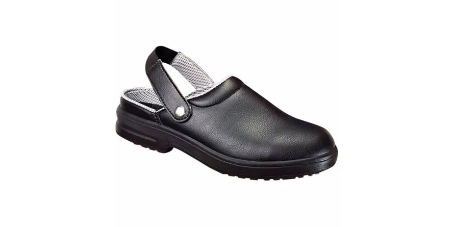 Hygostar Clog Classic, SB, Lorica, zwart, met stalen neus, maat 47