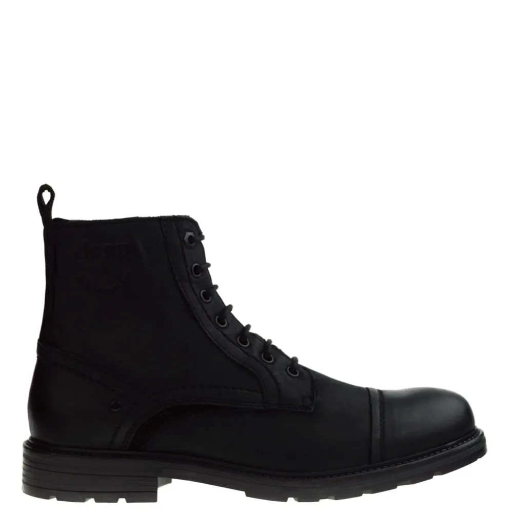 jeep Touring JM32060 Halfhoge veterschoenen Zwart