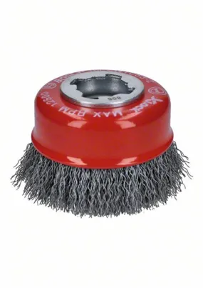 Komstaalborstel met gegolfde draad X-Lock 75mm Bosch Clean for Metal