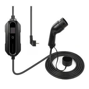 Premium instelbare mobiele lader/laadkabel stopcontact type 2 1-fase 6A-16A 1,3kW-3,6kW voor BMW ix