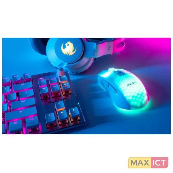 ROCCAT BURST PRO AIR MUIS GAMEN AMBIDEXTROUS RF WIRELESS + USB TYPEC OPTISCH 19000 DPI