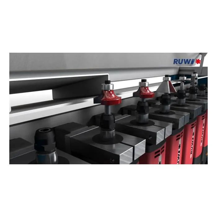 RUWI Type L basis 9 Onderfreesmachine met 9 aandrijving, tafel 1070 x 500 met transportwielen