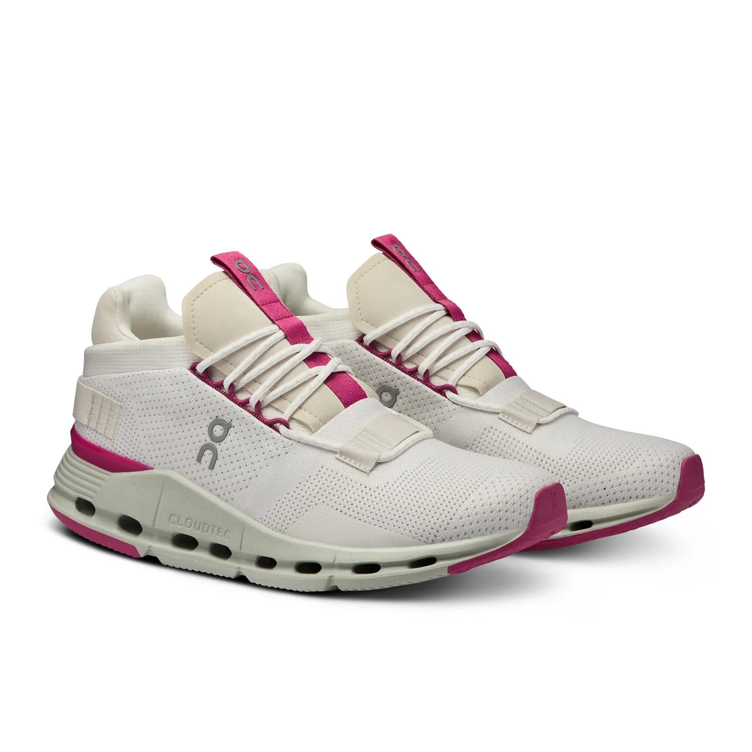 Sneaker On Running Women Cloudnova Undyed White Carnation