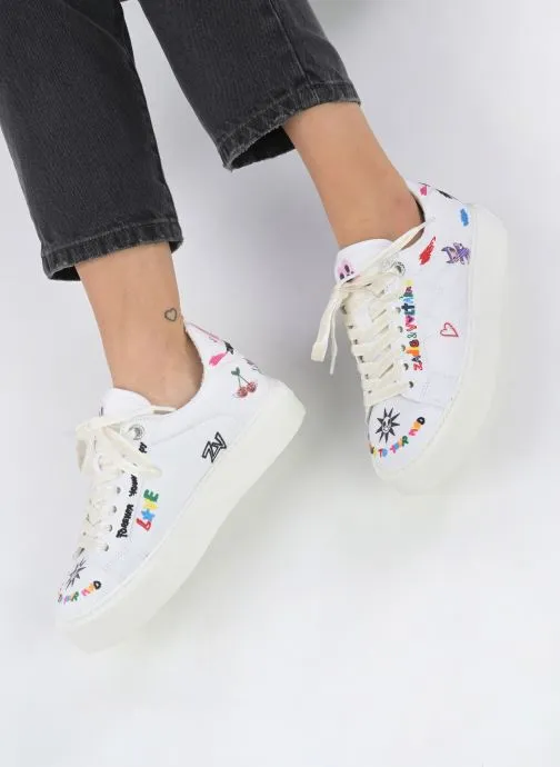      ZADIG & VOLTAIRE LA FLASH CHUNKY CANVAS HUMBERT  WIT   